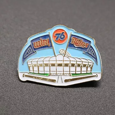 Vintage Enamel Minnesota Twins Win! Twins Metrodome Unocal 76 Pin Baseball HHH • $8.99