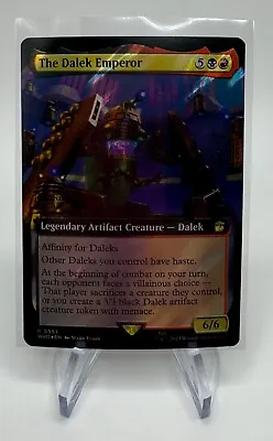 Magic The Gathering Doctor Who The Dalek Emperor Extended Art Surge Foil • $20.23