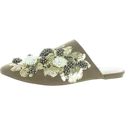$7.99 • Buy Charles By Charles David Womens Fickle Sequined Slip On Slides Shoes BHFO 5607