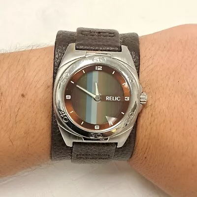 Vintage Men's Relic Analog Wrist Watch Quartz Digital Moving Display • $70