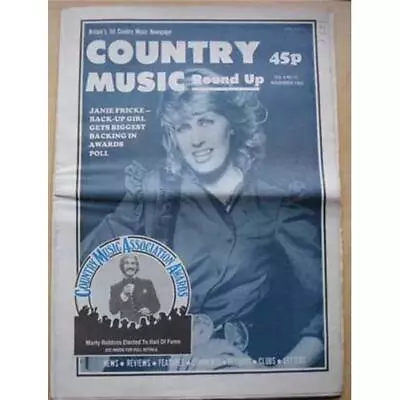 Janie Fricke Country Music Round Up Magazine Nov 1982 Janie Fricke Cover With Lo • £8