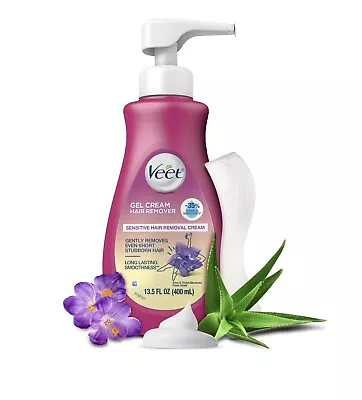 Veet Gel Hair Remover Cream For Legs And Body Sensitive Formula 13.5 Fl Oz New • $14.77