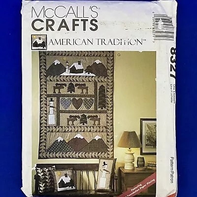 McCall's Crafts Sewing Pattern AMERICAN TRADITION Quilt Pillows Stockings 8327 • $9.95