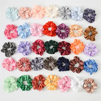 20 Small Pack Scrunchies Hair Bands Strong Elastic Satin Bobbles Holder UK SALE • £1.99