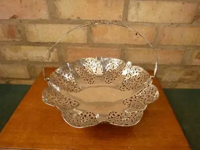 £24.99 • Buy Nice Antique Thomas Wilkinson  Silver Plated 10   Fruit Bowl Pierced Decoration
