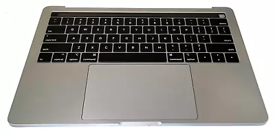 13  MacBook Pro 2018 2019 Gray Palmrest Keyboard Touchpad Battery A1989 Genuine • $109.99