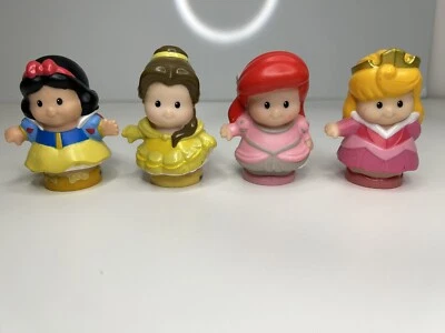 £6.95 • Buy 4 X Little People Disney Princess  Set