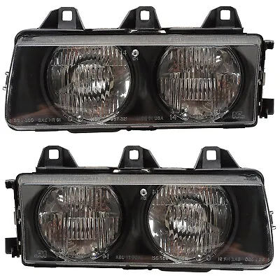 Headlights Front Lamps Pair Set For 92-98 BMW 3 Series/E36 Left & Right • $121