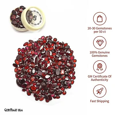 Garnet Natural Loose Gemstone Mixed Faceted Cut Red Stone Wholesale Lot DIY Gems • $26.75