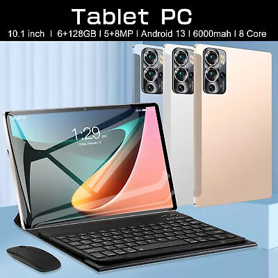 Tablet 6GB+128GB 10.1 Inch 1960*1080 High-Clear Android13 4G Calling 8-Core I8F7 • $129.99