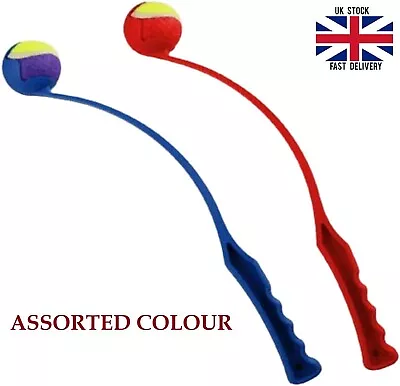 £5.49 • Buy New Ball Thrower Launcher Dog Toy Walking FetchPlay Dog Ball Outdoor Garden 48CM
