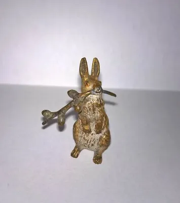 Antique Vienna Franz Bergman Cold Painted Bronze Rabbit Bunny • $260.96