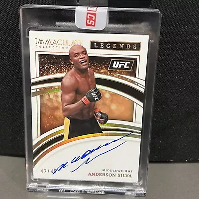 Anderson Silva Auto 2022 Panini Immaculate Collection UFC Legends 42/49  • $399.99