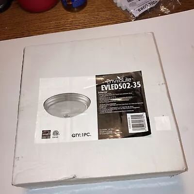 £30.69 • Buy EnviroLite 11 In. Brushed Nickel Integrated LED Flush Mount