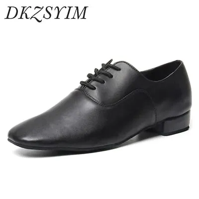 Men Dance Shoes Latin Dance Shoes Modern Indoor Shoes Tango Shoes Heeled 2.5cm • $34.14