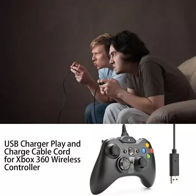 Adapter Gamepad Charger Wire For XBox 360 Power Supply Cord USB Charging Cable • $12.78