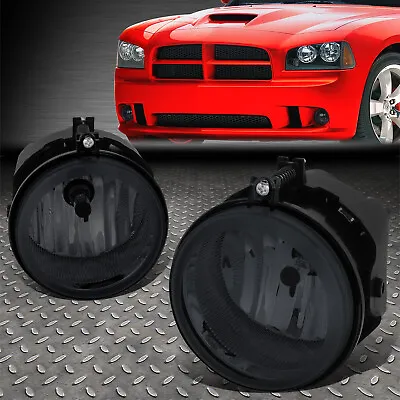 For 05-10 Dodge Challenger Charger Smoked Lens Bumper Driving Fog Light Lamps • $21.15