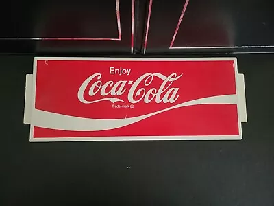 VTG 1970s COKE COCA-COLA  Soda Plastic Advertising Sign Vending Machine Insert • £27.55