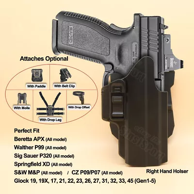 Universal Holster For Glock17 19 S&W MP 9 Sig P320/sp2022/226/228 Springfield XD • $23.90