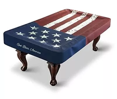  Pool Table Cover Waterproof Indoor/Outdoor Heavy Leatherette 9FT/Old Glory BC • $102.64