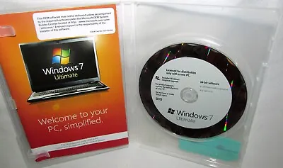 New Microsoft MS Windows 7 Ultimate Edition Software Full Version 64 Bit DVD • $79.92