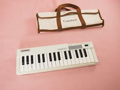 Vintage CASIO CASIOTONE M-10 Electronic Keyboard 1980s MINI-SYNTHESIZER With Bag • $145