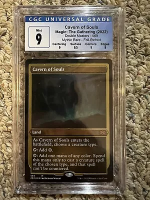 MTG Cavern Of Souls Foil Etched Double Masters 2022 CGC 9 • $64.95