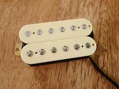 Vintage Output Bridge Humbucker Pickup Ivory Alnico 2 Magnet Four Conductor Wire • $23.99