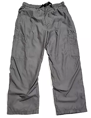 Old Navy Cotton Insulated Cargo Olive Green Paratrooper Belted Pant Men XL 36x34 • $25