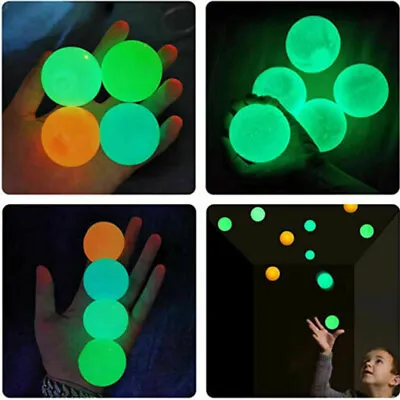 $7.69 • Buy Sticky Wall Balls For Ceiling Stres Relief Glow In The Dark Fun Toy For Kids