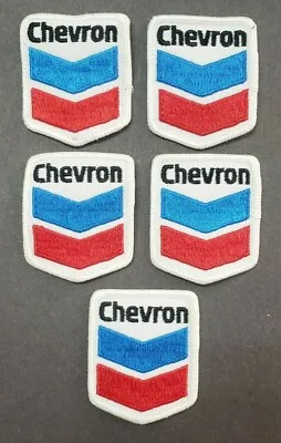 Vintage Chevron Gas Standard Oil Patch  2 X 2.25  Hat Jacket Shirt Lot Of 5  • $15.46