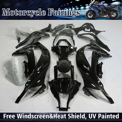 Glossy Black Fairing Kit For Kawasaki Ninja ZX10R 2011-2015 ZX1000 ABS Bodywork • $349.01