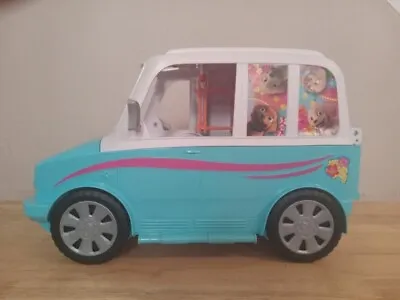 $19.99 • Buy Barbie Ultimate Puppy Mobile Transforming SUV Pet Playset Van Mattel Pets 2015