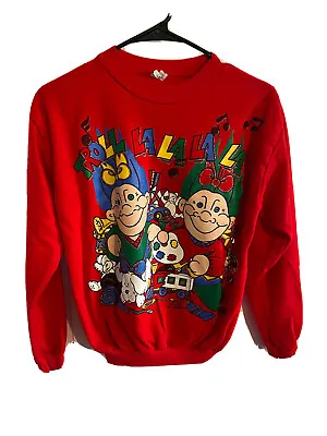 Troll La La La La Vintage Troll Doll Long Sleeve Christmas Sweatshirt 1990s • $69.99