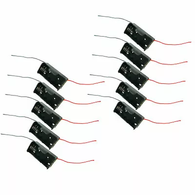 10x Battery Clip Holder Case Box For 1 X C R14 Battery 6  Wire Lead US Stock • $9.99