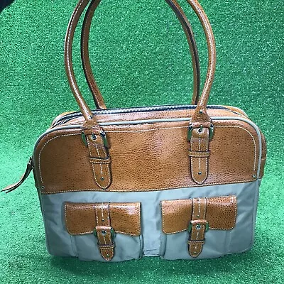 Franklin Covey Leather  Brown Tan Briefcase Fast Free Shipping • $48.43