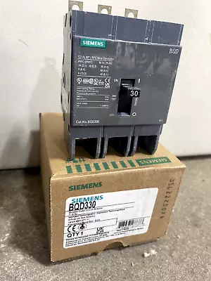 (1) NEW Siemens BQD330 3p 480v 30a Circuit Breaker - NEW IN BOX - 2 AVAILABLE • $199