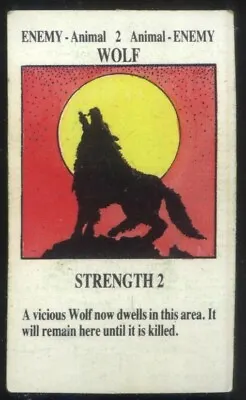 £2 • Buy Wolf Enemy Animal Adventure Card Talisman 2nd Edition By Games Workshop