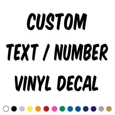 Custom Text Decal Car Truck Lettering Business Name Number Vinyl Sign Decals Xk • $7.95