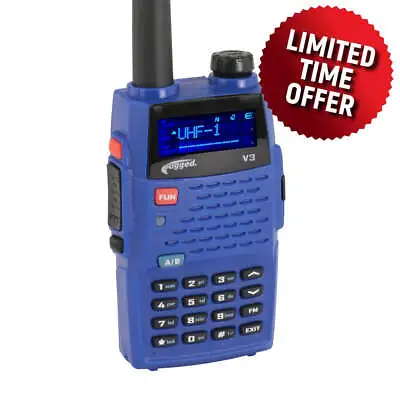 Rugged Radios V3 Business Band Handheld Walkie Talkie VHF UHF Dual Band Two Way • $50