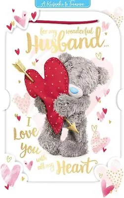 Me To You 3D Holographic Keepsake Husband Valentine's Day Card • £5.99