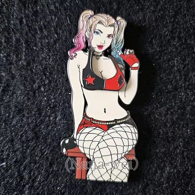 The Clown's Girl Harleen Quinzel Metal Magnetic Limited Edition Enamel Pin Badge • $41.90