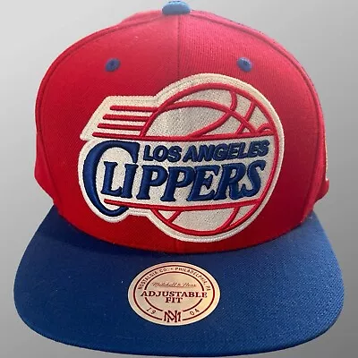 Los Angeles Clippers Hat Mens Snapback Adjustable Baseball Cap Mitchell & Ness • $29.11