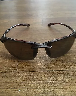 Maui Jim Kanaha 412-10 61mm Polarised Men's Sunglasses - Gloss Brown Frame • $40