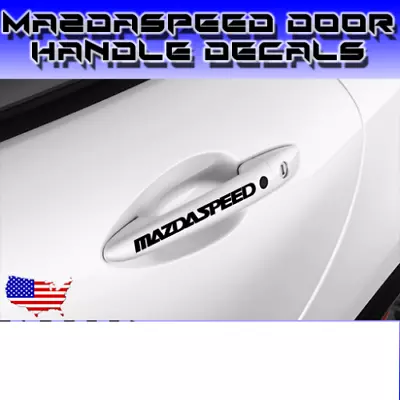 JDM 4pc MazdaSpeed Door Handle Sticke Mazda 2 3 5 6 CX-5 CX-7 RX-8 Wheel Sticker • $11.59