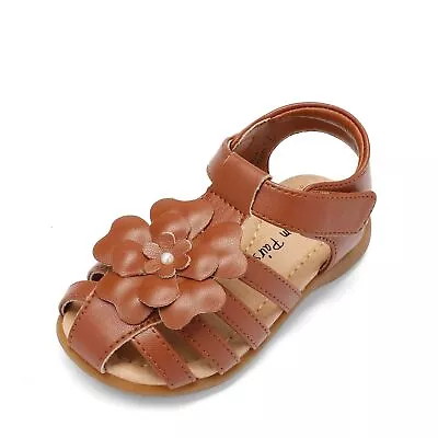 Girls Fashion Sandals Flat Sandals Rubber Sole Non-Slip Summer Dress Sandals • $19.59