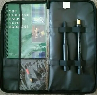Bagpipe Starter Package McCallum Junior Practice Chanter NPC Tutor Book Case • $149.18
