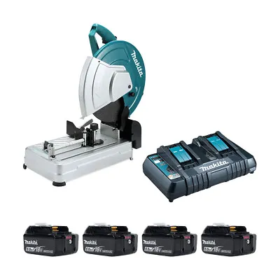 Makita DLW140PG-4 Twin 18v Brushless 355mm Cut Off Saw (4x6Ah) • £745