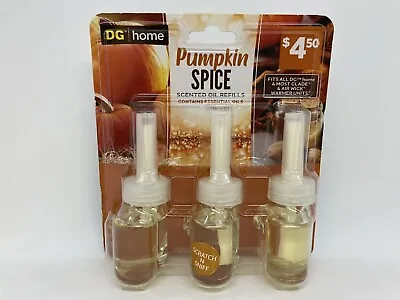 3 Pack DG Home Pumpkin Spice Scented Oil Refills • $2.20