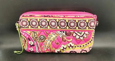 Vera Bradley Pink Floral Wristlet Wallet Zipper • $7.61